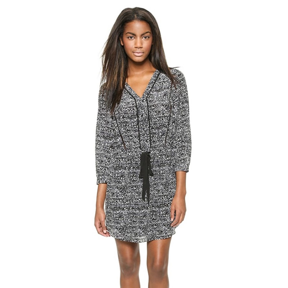 Rebecca Taylor Ink Dot Silk Dress